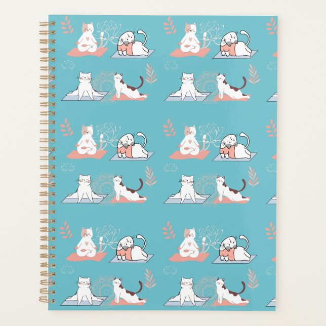Agenda Gatos Yoga Lótus (Frente)
