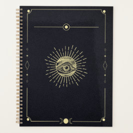 Agenda Gaze Cósmica - Design Esotérico do Ouro