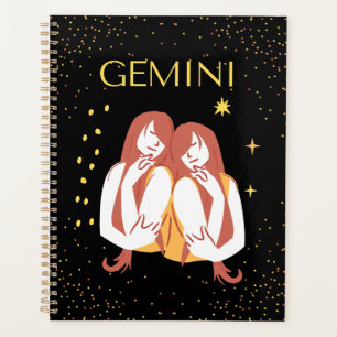 Agenda Gemini - Símbolo Zodíaco & Quote Tema de Oferta El