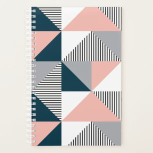 Agenda Geometria abstrato colorida