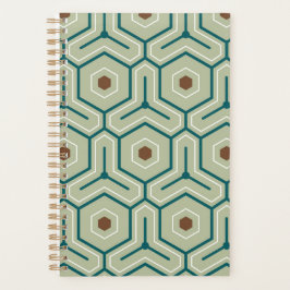 Agenda Geometric pattern with interlocking hexagons