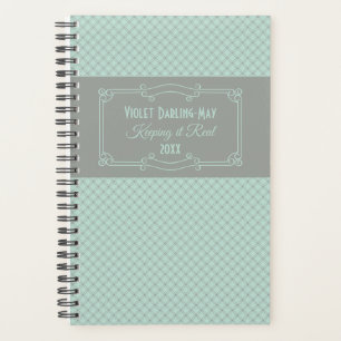Agenda Geométrica e Cinzas Personalizadas do Art Deco