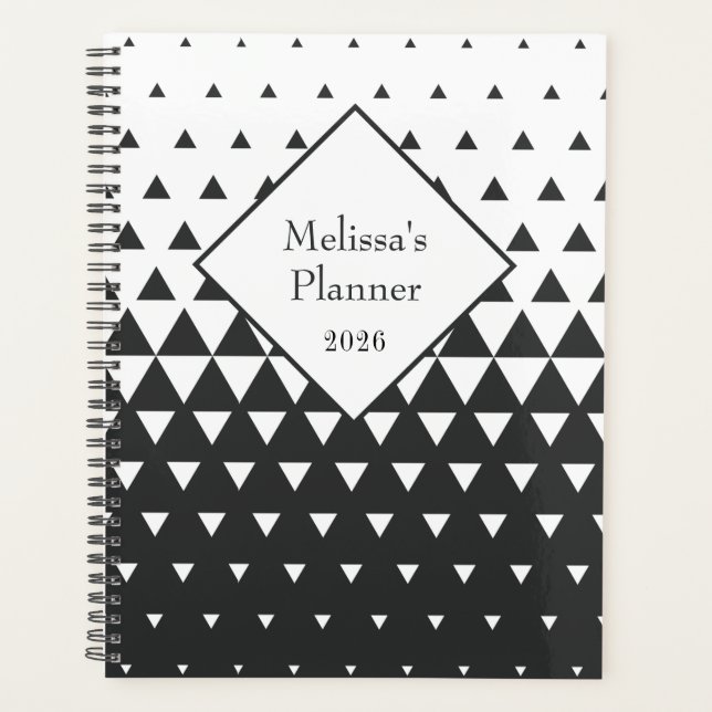 Agenda Geométrico Personalizado Moderno 2026 (Frente)