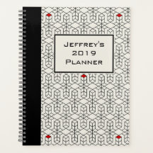 Geométrico Personalizável Preto e Branco