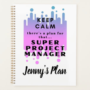 Agenda Gerente de projeto engraçado personalizado manten