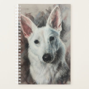Agenda German shepherd branco - GSD - cão feliz