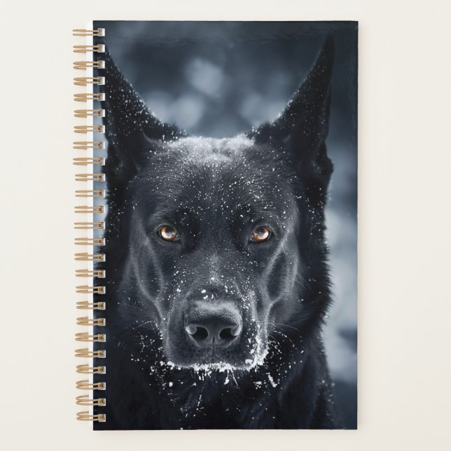 Agenda German shepherd Preto (Frente)