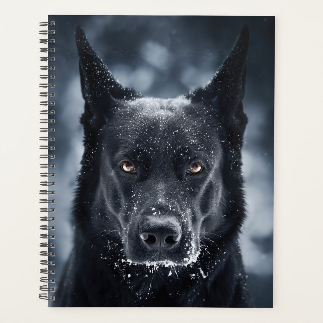 Agenda German shepherd Preto (Frente)