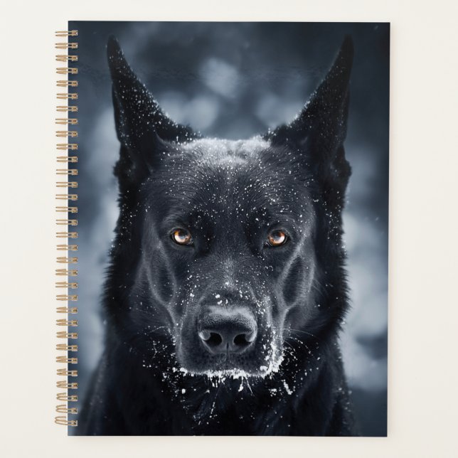Agenda German shepherd Preto (Frente)