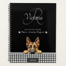 German shepherd preto Xadrez branco personalizado