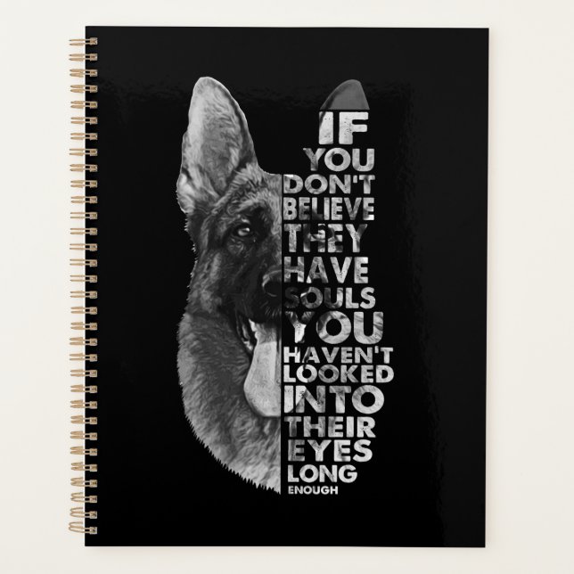 Agenda German Shepherd You Don't Believe They Have Soulds (Frente)