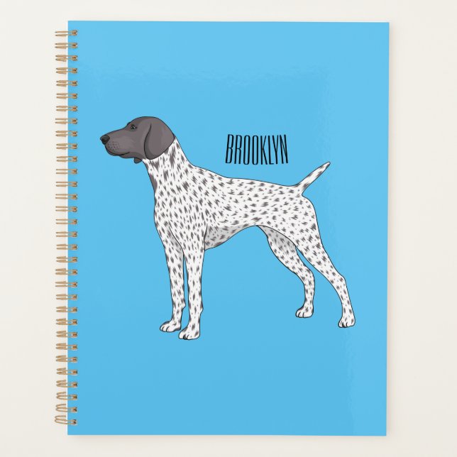 Agenda German Shorthaired Pointer dog cartoon  (Frente)