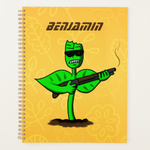 Agenda Germinador planta ciborgue desenho engraçado
