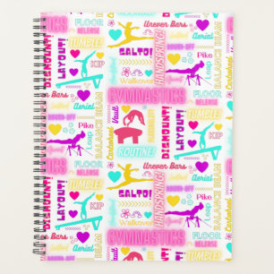 Agenda Ginástica Colorida Meninas Glossária Tipogra