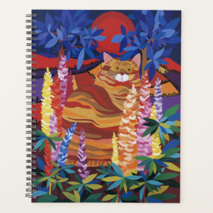 Agenda Ginger Cat no Jardim
