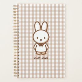 Agenda Gingham pequeno latte