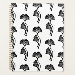 Agenda Gingko Leaf Lino Impressão