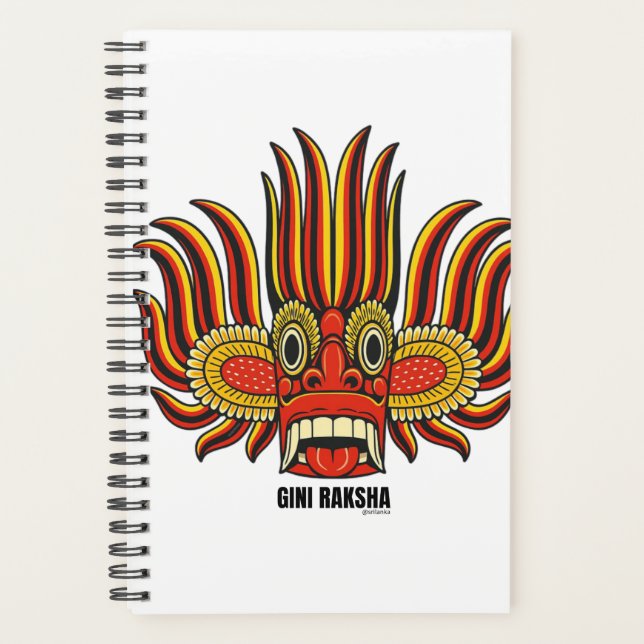 Agenda Gini Raksha Mask Spiral Event Planner - Sri Lanca (Frente)