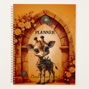 Agenda Girafa bebê em desenho animado