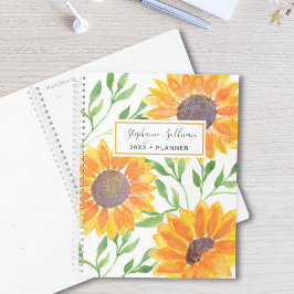 Agenda Girassóis Amarelos Personalizados