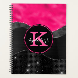 Agenda Girassol Cinza Negra Negra Ondas Rosa Quentes Nome
