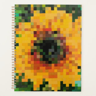 Agenda Girassol luminoso pixelizado