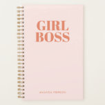 Agenda GIRL BOSS Pink Red Retro Calliografia Planner<br><div class="desc">GIRL BOSS Pink Red Retro Calliografia Planner</div>