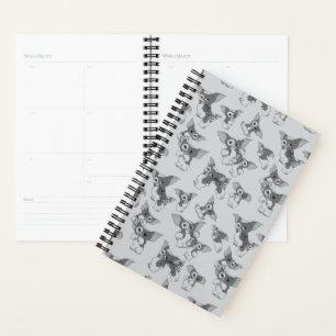 Agenda Gizmo Padrão preto e branco