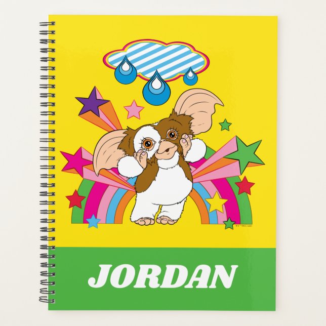 Agenda Gizmo | Sonho de gotas de chuva | Adicione seu nom (Frente)