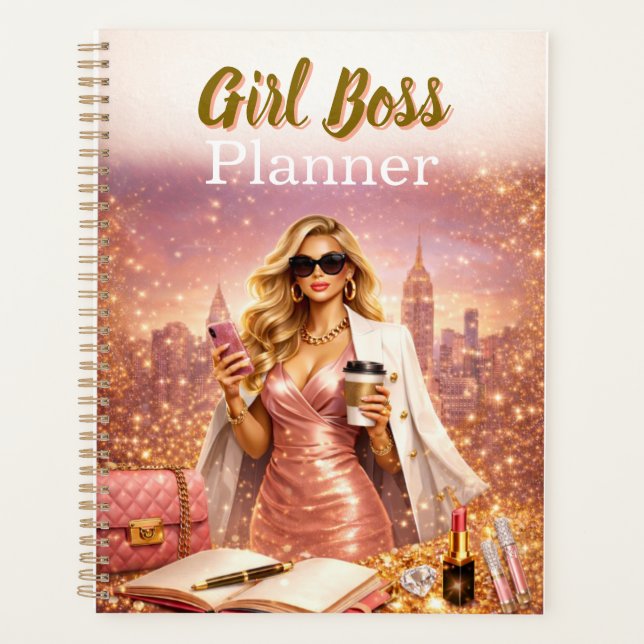Agenda Glam Girl Boss Planner  (Frente)