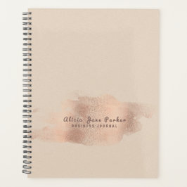 Agenda Glam Rosa Dourado Copper Foil Chic Business pessoa