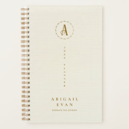 Agenda Glitter Branco Elegante Dourado Semanalmente Não D