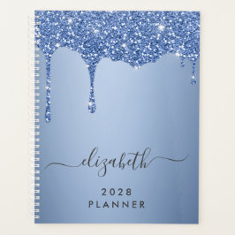 Agenda Glitter Drives Blue Personalizado
