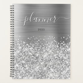 Agenda Glittery Silver Glam 2025