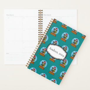 Agenda Globo de Neve com Santa Claus Owl   Personalizar