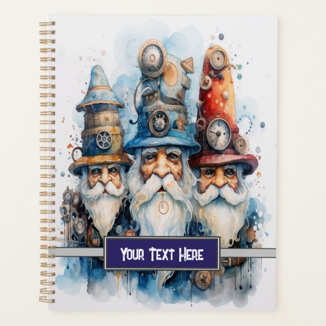 Agenda gnomos do feiticeiro Steampunk (Frente)