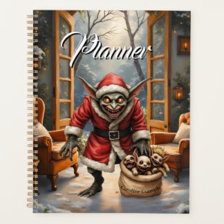Agenda Goblin de Natal assustador - Papais noeis de Mau d