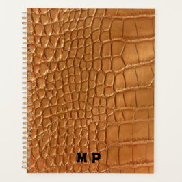 Agenda Gold leather texture luxury meeting planner