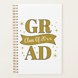 Agenda Gold & White Graduation Party