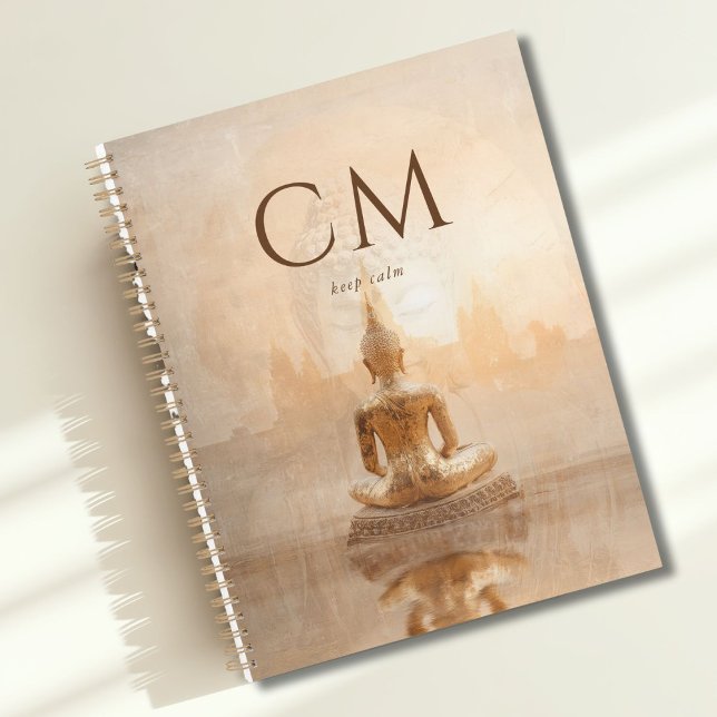 Agenda Golden Buddha Monogram (Golden Buddha Monogram Custom Planner)