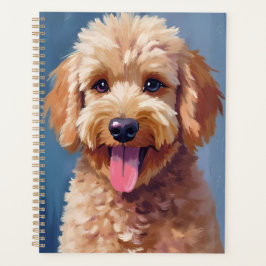 Agenda Golden Doodle | Dog Watercolor Painting Pet