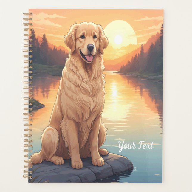 Agenda Golden Retriever pelo Lago (Frente)