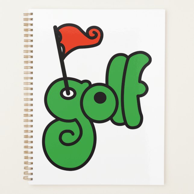 Agenda Golf Wang Verde Vibrante e Vermelho (Frente)