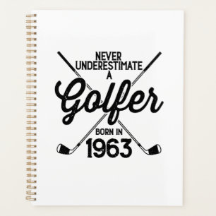 Agenda Golfer Golfing de 60 anos 1963 Golfer's 60th