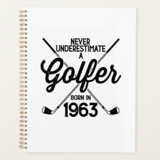 Agenda Golfer Golfing de 60 anos 1963 Golfer's 60th