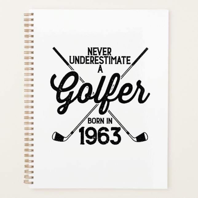Agenda Golfer Golfing de 60 anos 1963 Golfer's 60th (Frente)