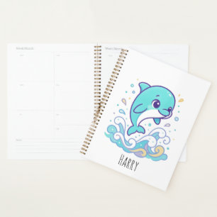 Agenda Golfinho de Splash de Bolha Personalizado Animal M