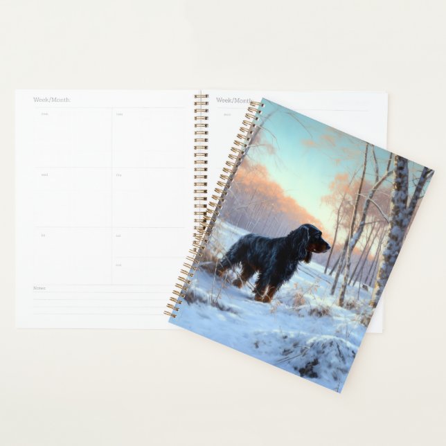 Agenda Gordon Setter Deixe Nevar Natal (Exibição)