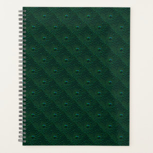 Agenda Gotas de Água em Metal Verde