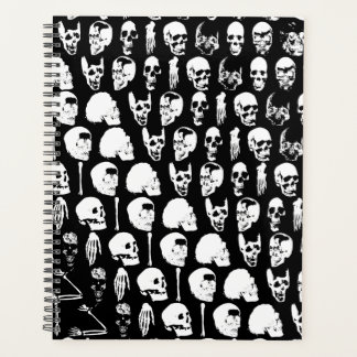 Agenda Gótica Spiral Skulls